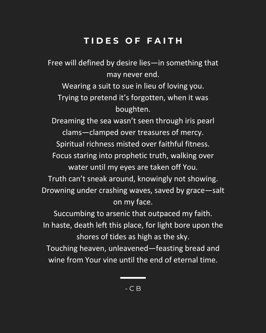 Tides of Faith