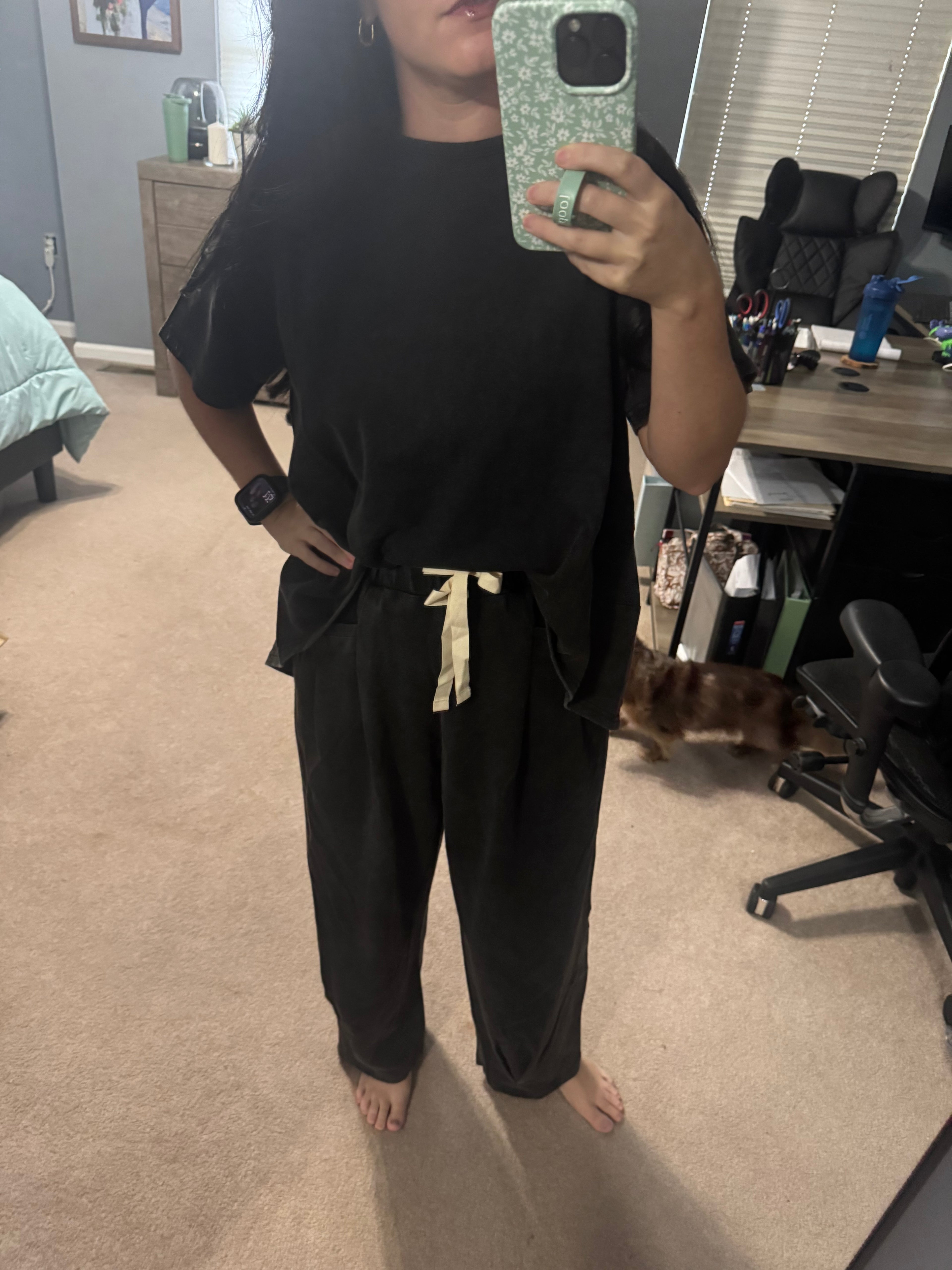 Textured Knit Top & Pants Set