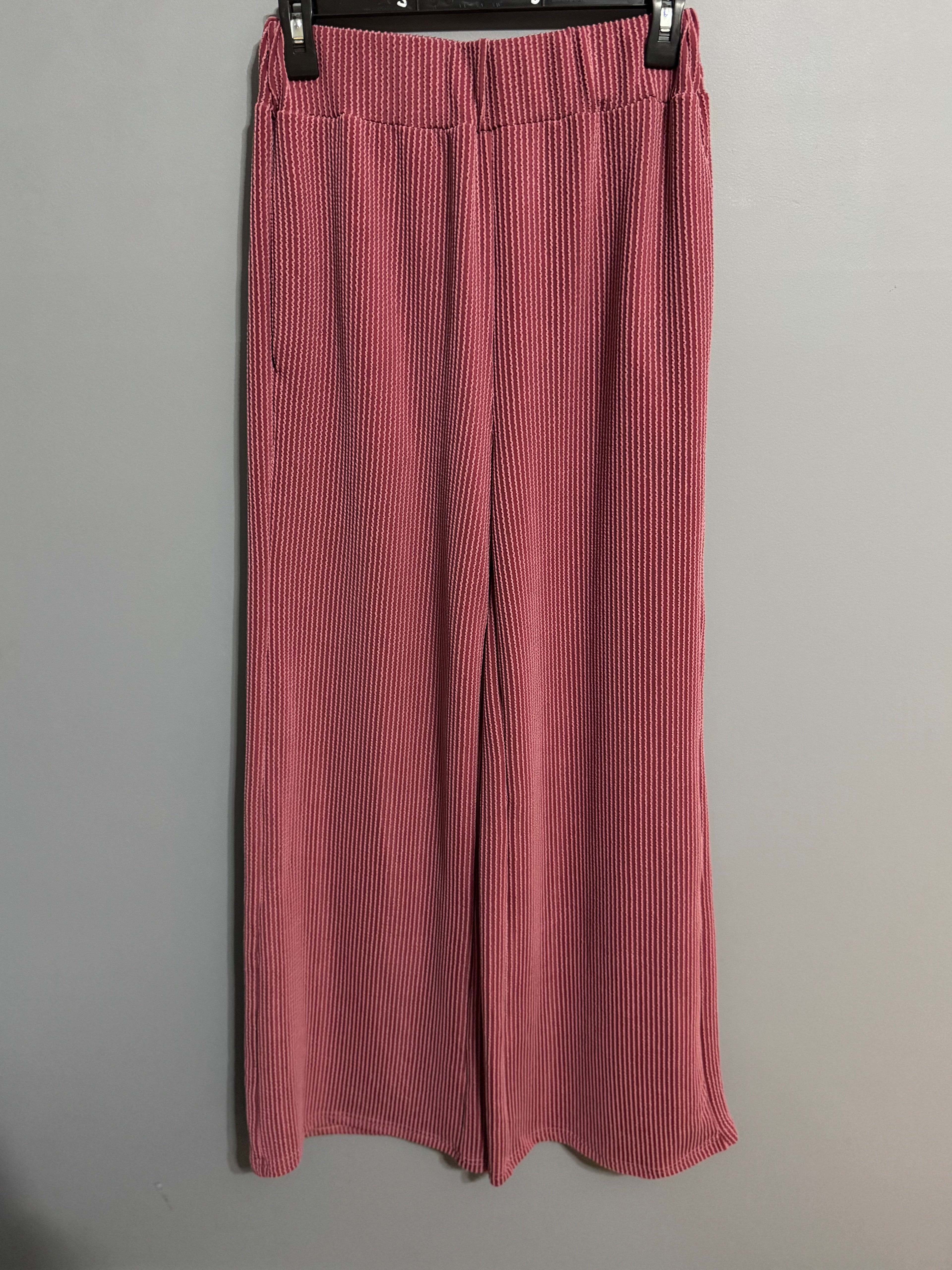 High Neck Loose Tee Elastic High Waist Loose Pant Set