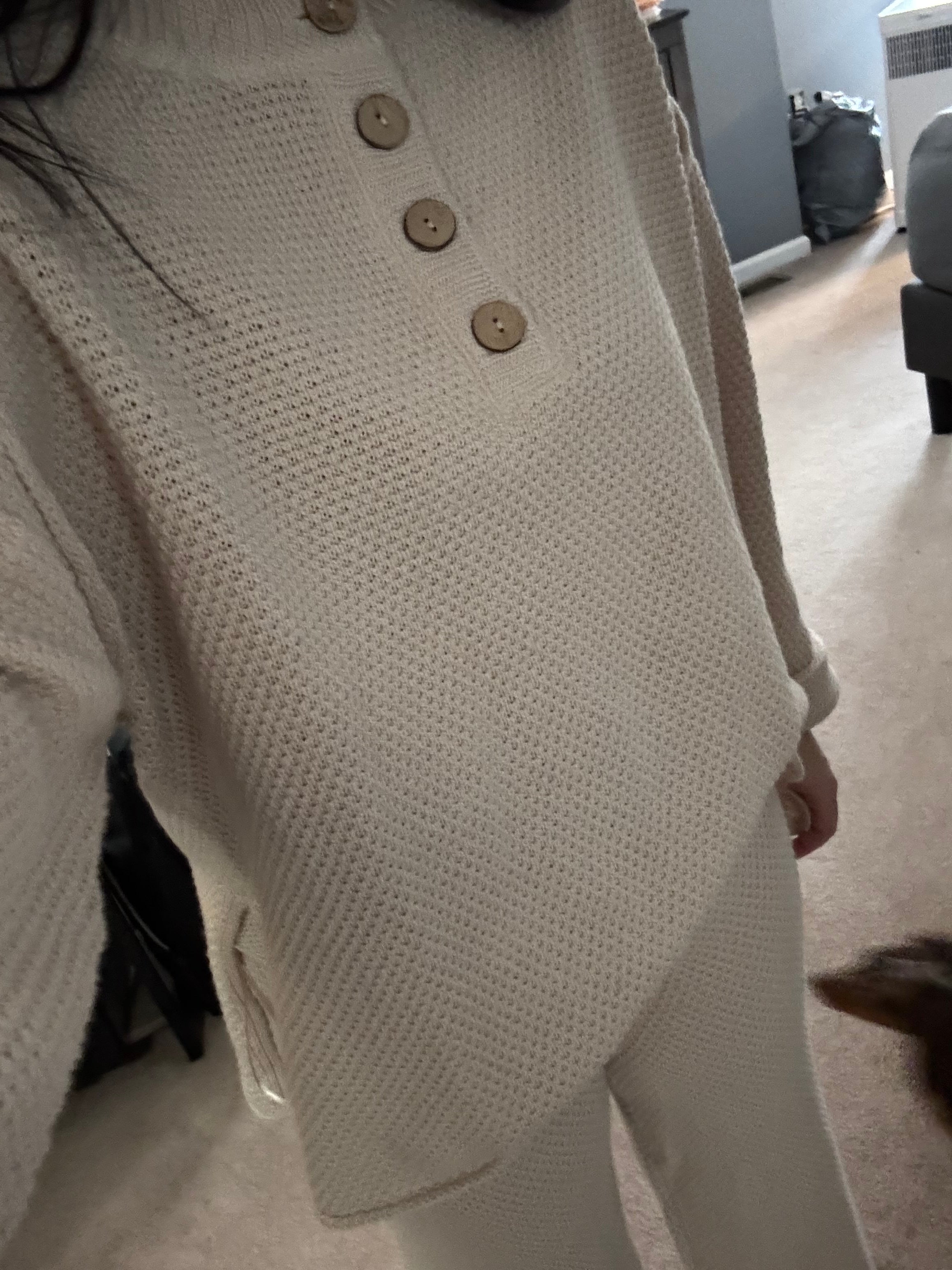 Textured Knit Top & Pants Set