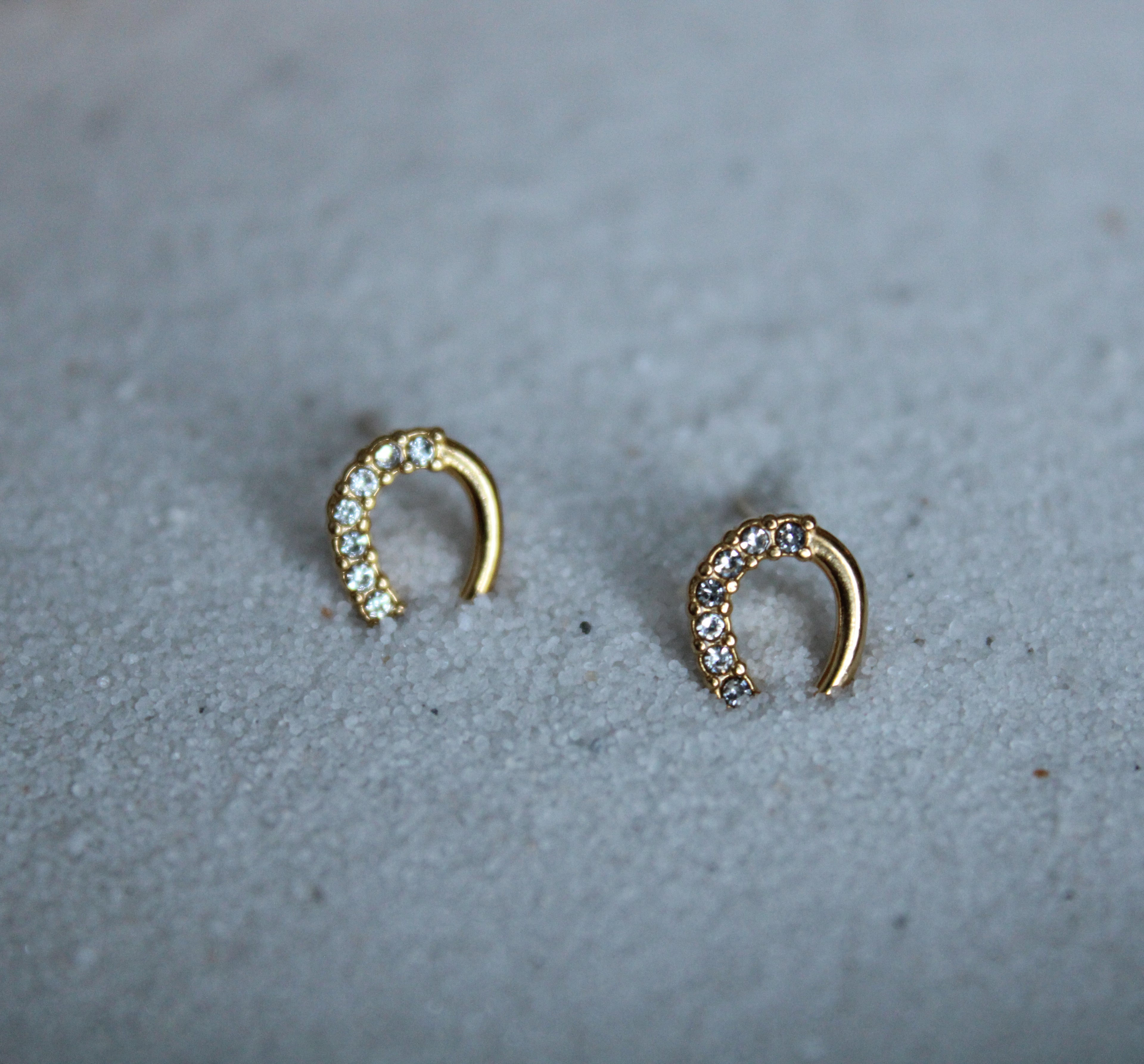 Lucky Charm Horse Shoe Studs