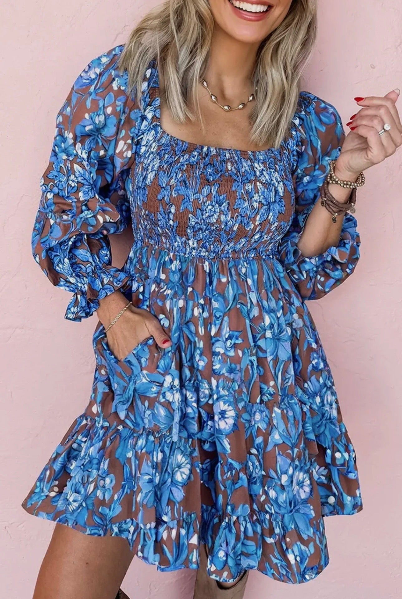 Heavenly Bloom Smocked Dress