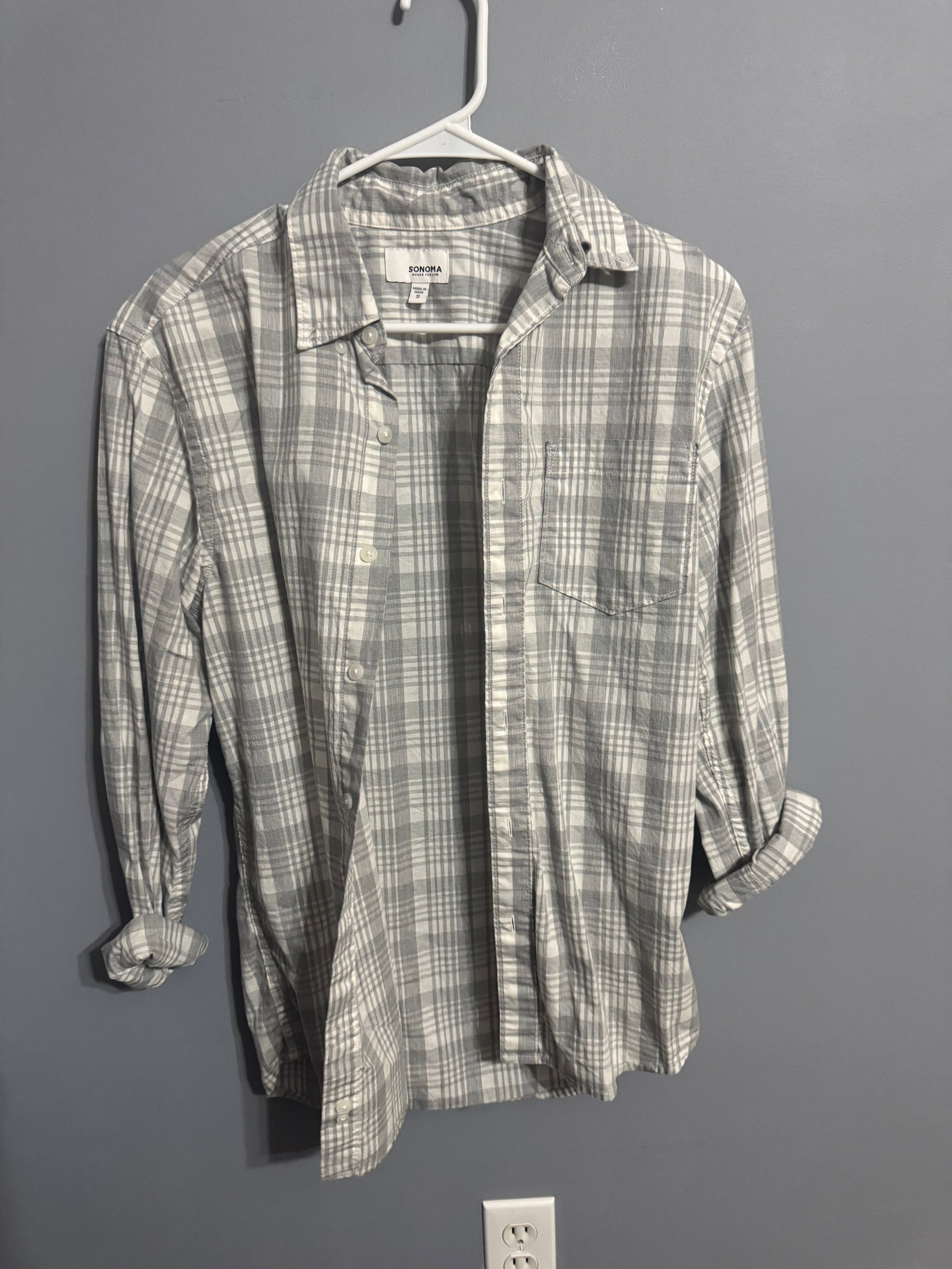 Sonoma Goods for Life Plaid Button-Up Shirt – Men’s Small