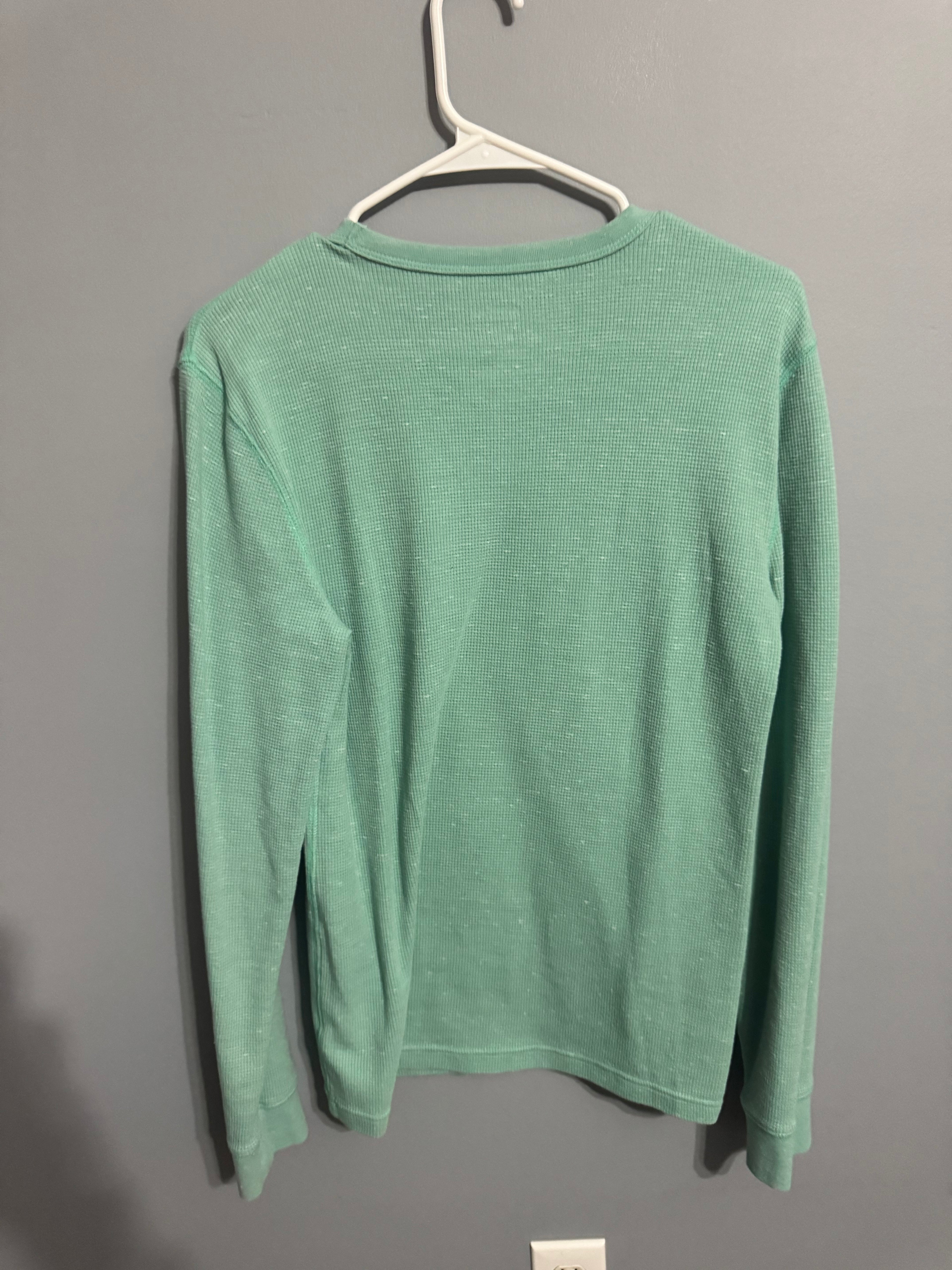 Sonoma Goods for Life Long-Sleeve Thermal Shirt – Mint Green – Size S