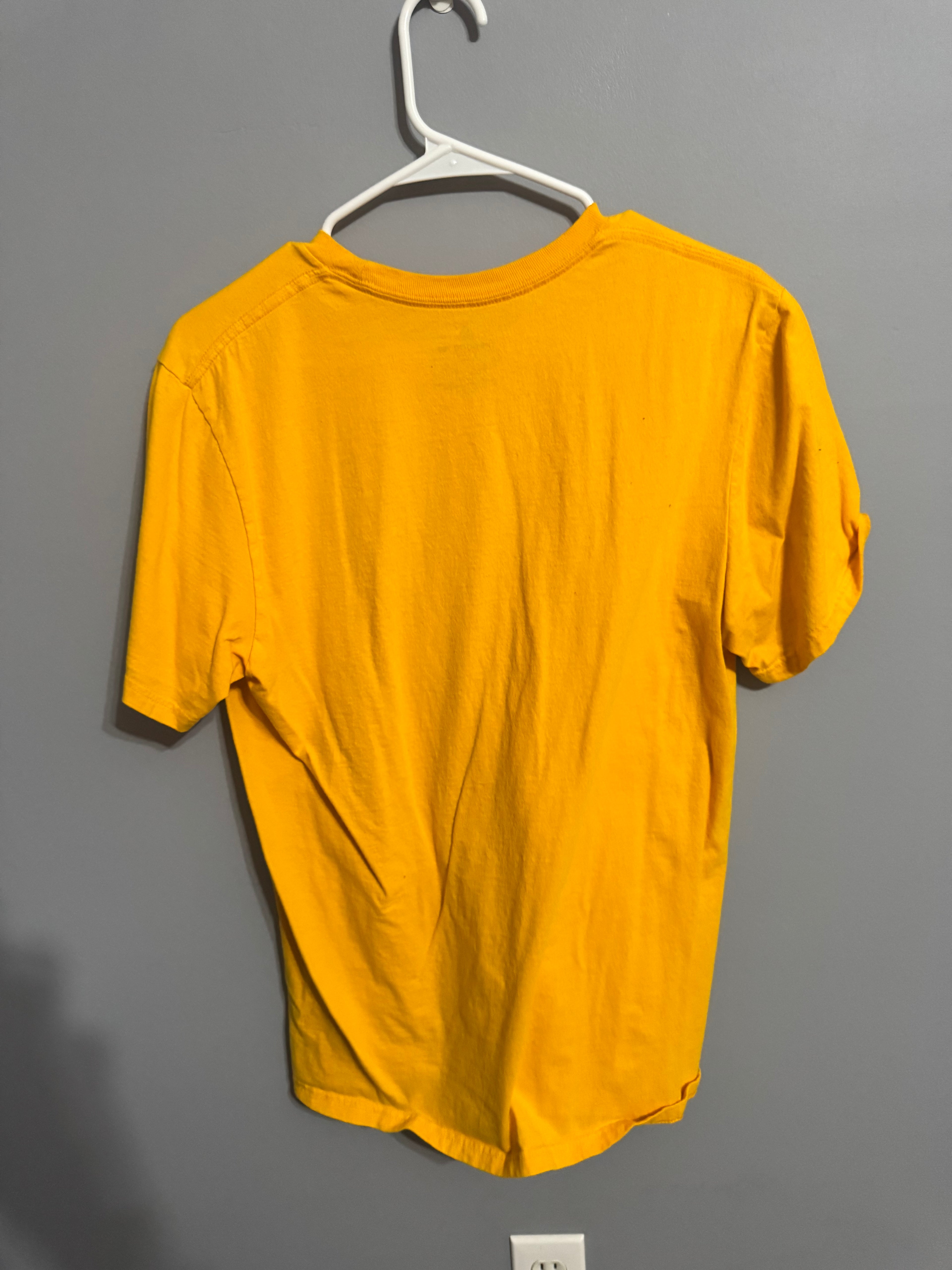 Adidas “The Go-To Tee” Yellow Logo T-Shirt – M
