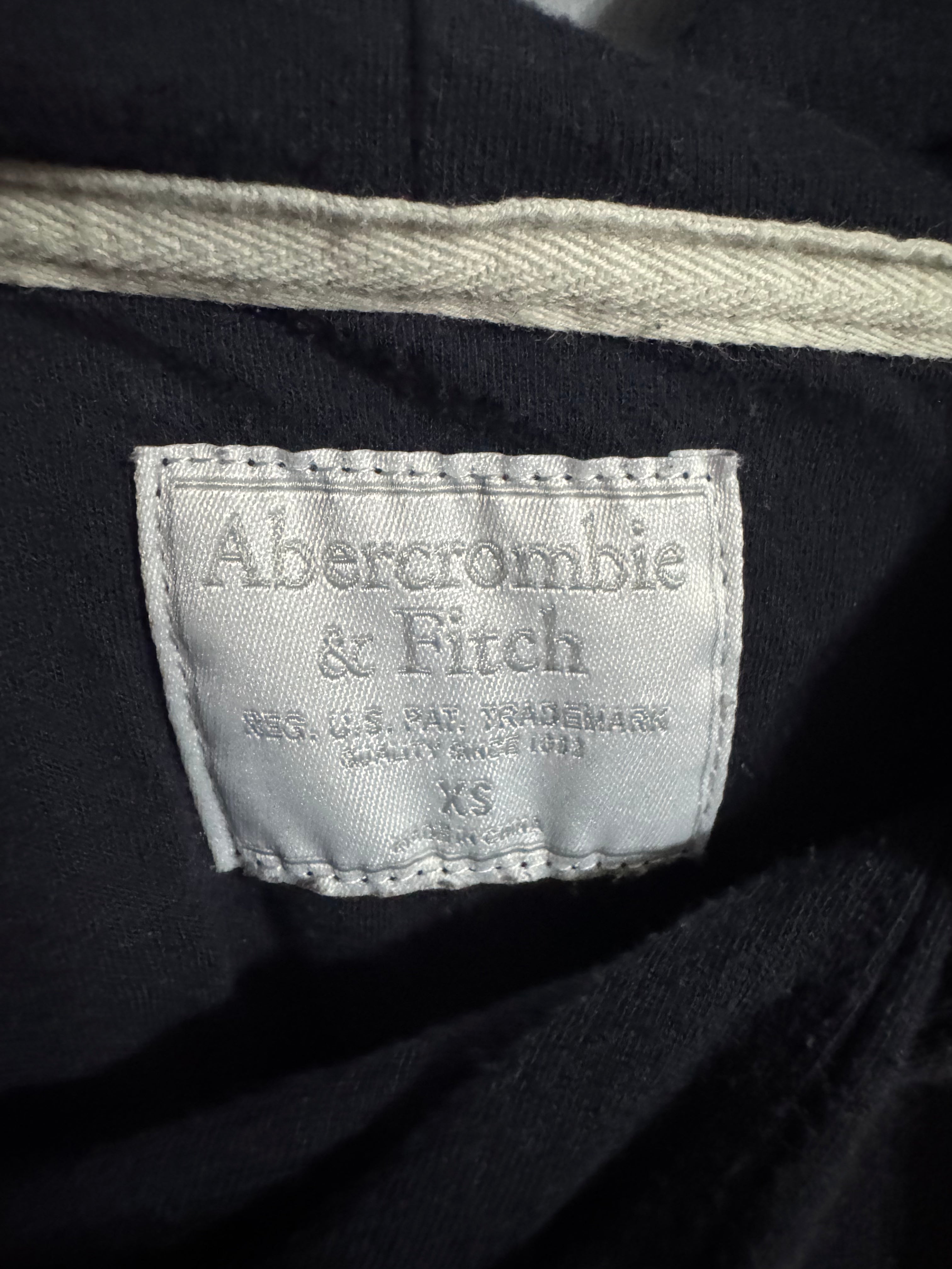 Abercrombie & Fitch Lightweight Black Hoodie – XS