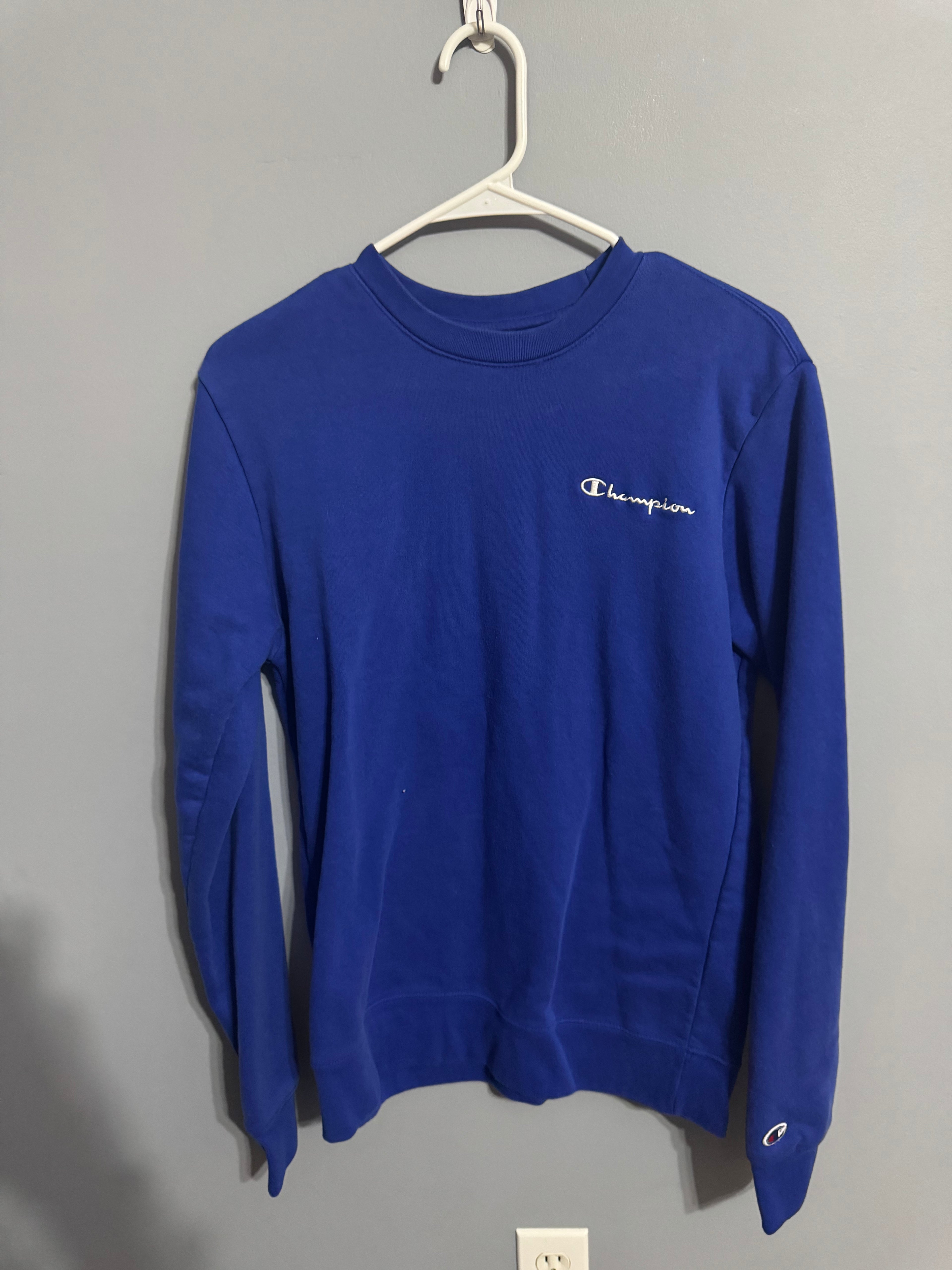 Champion Royal Blue Crewneck Sweatshirt – Small