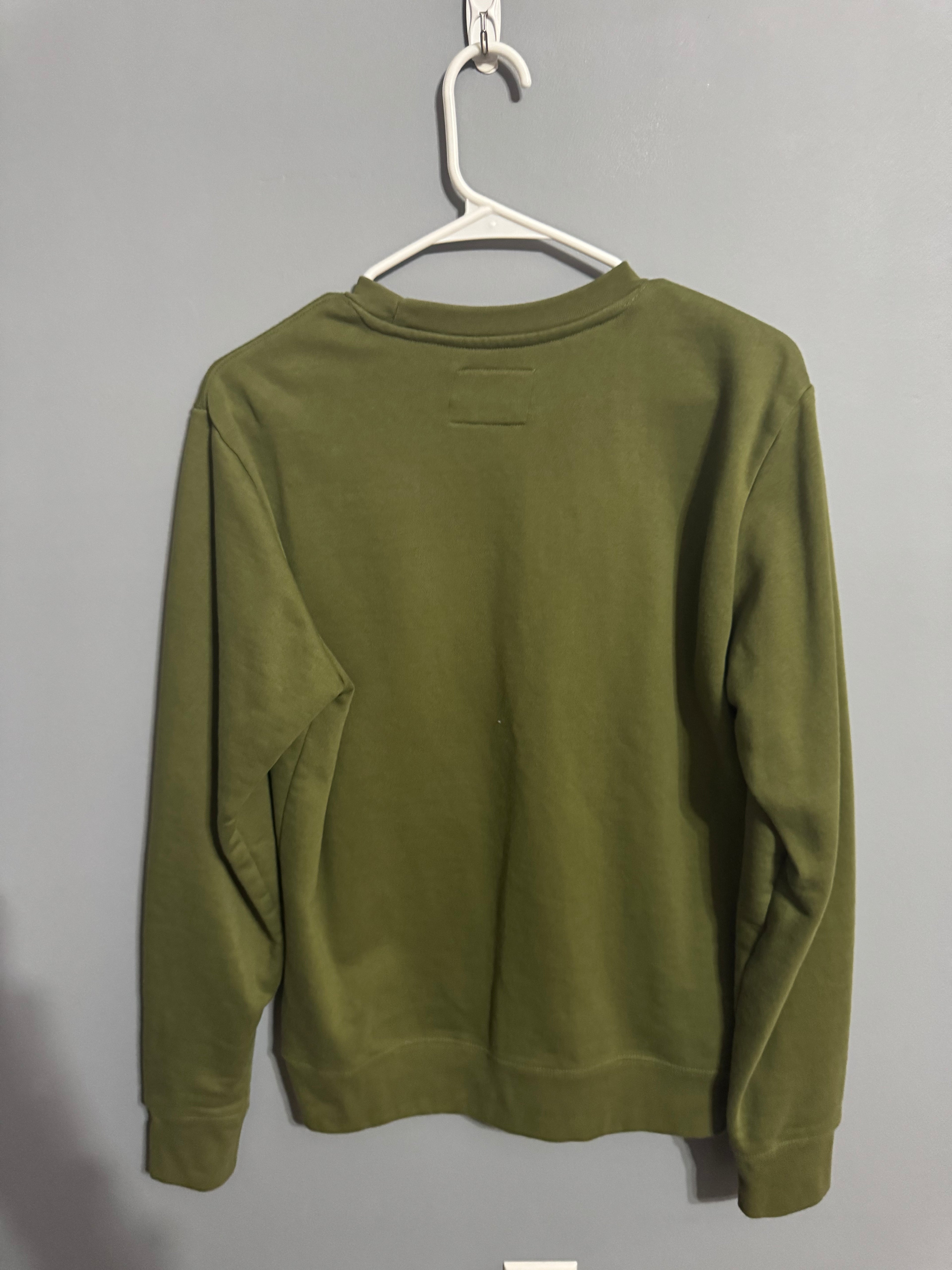 Champion Olive Green Fleece Sweatshirt – Size S
