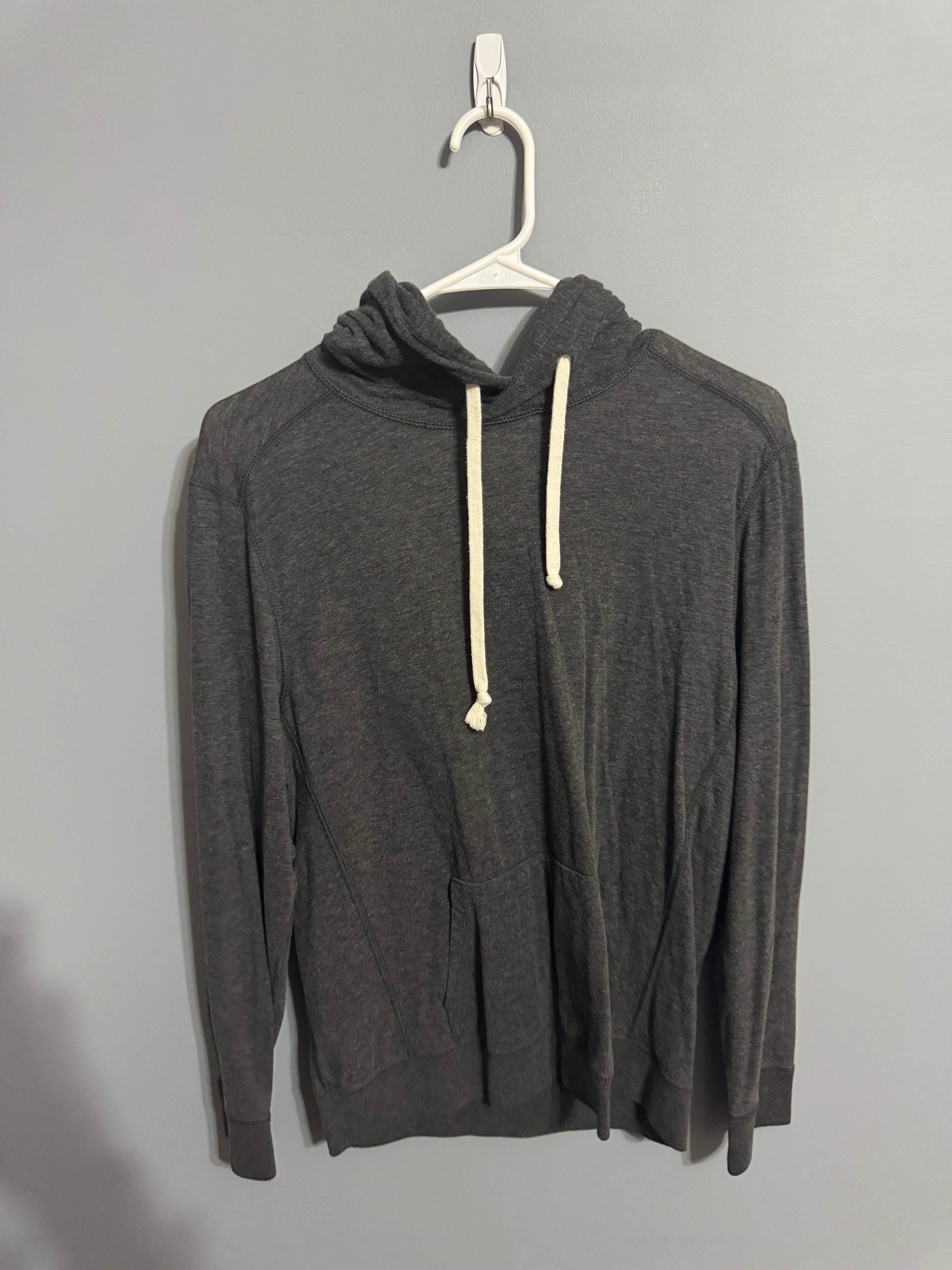 Abercrombie & Fitch Lightweight Charcoal Hoodie – XS