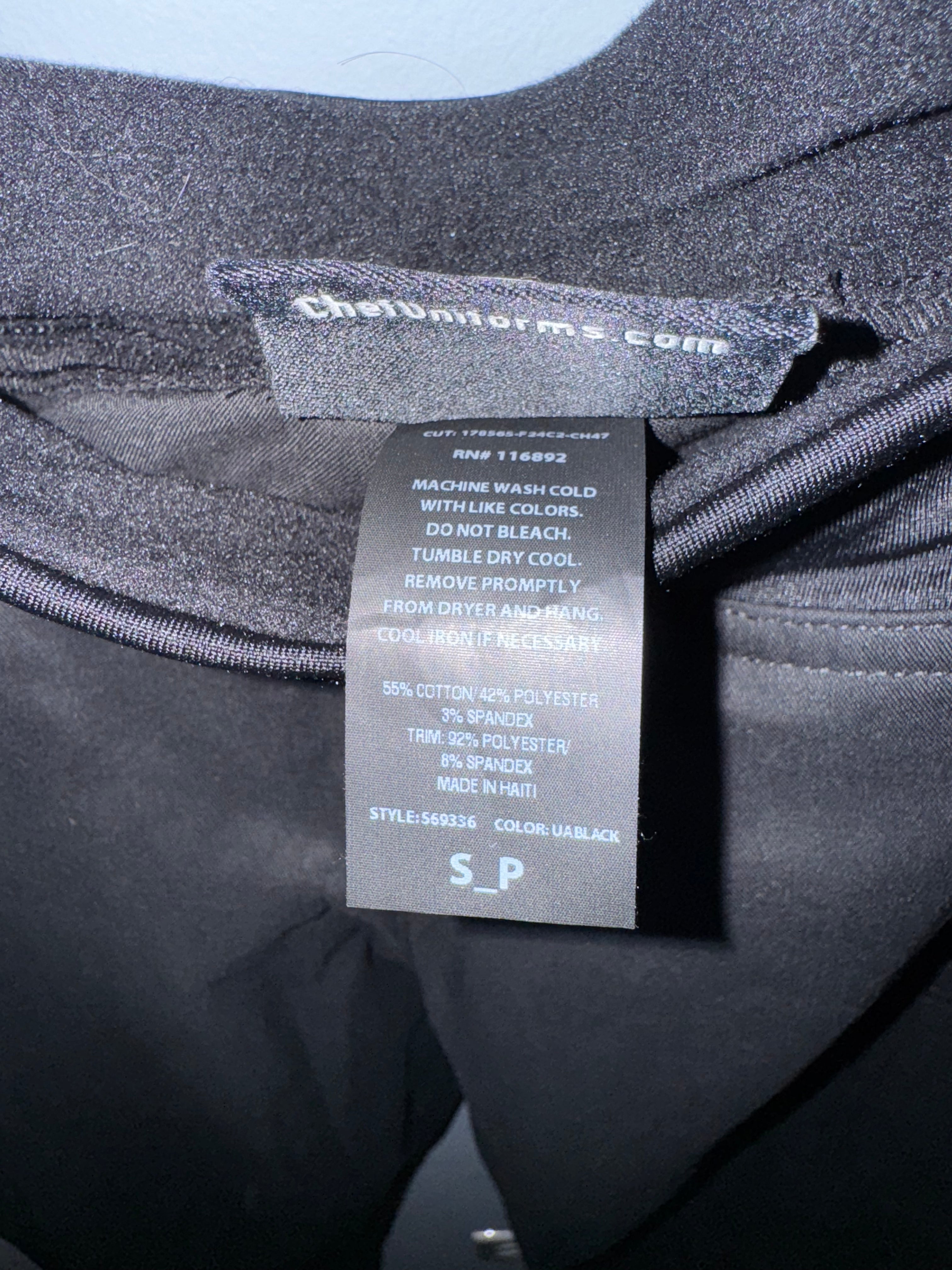 Black Chef 360 Lightweight Stretch Work Pants – Women’s Small