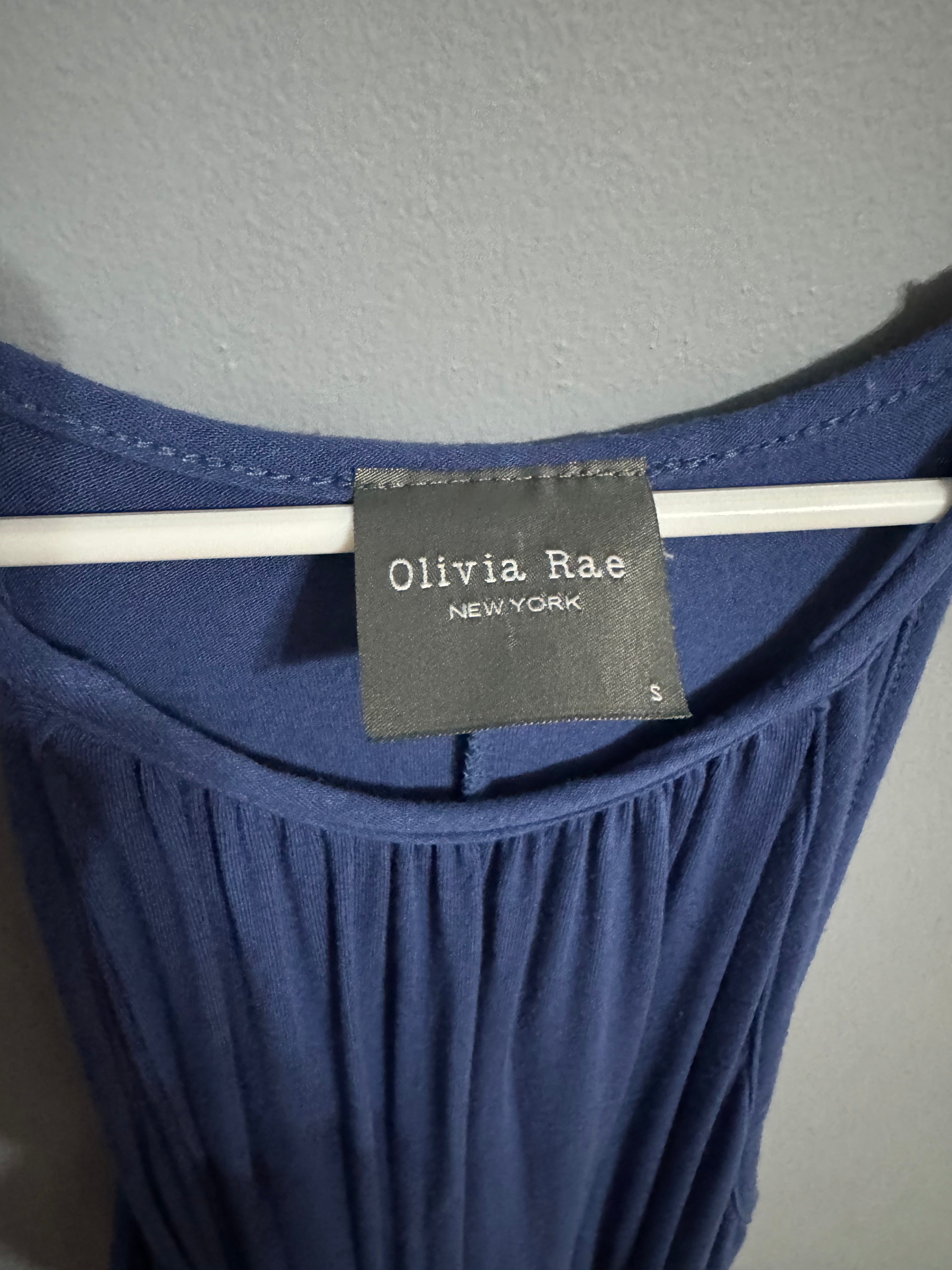 Olivia Rae Navy Halter Maxi Dress – Women’s Small