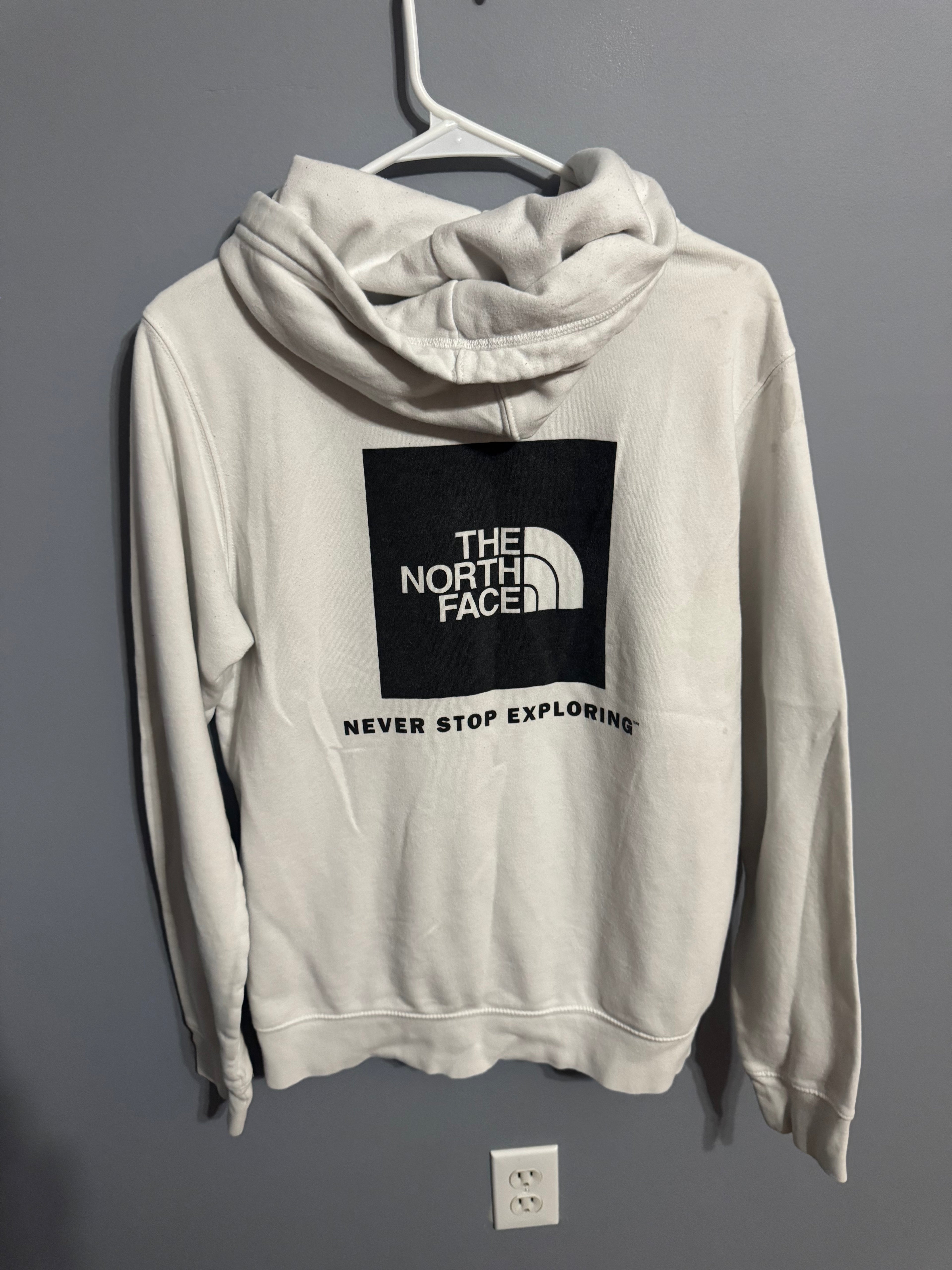 The North Face Men’s Off-White Logo Hoodie – Size S