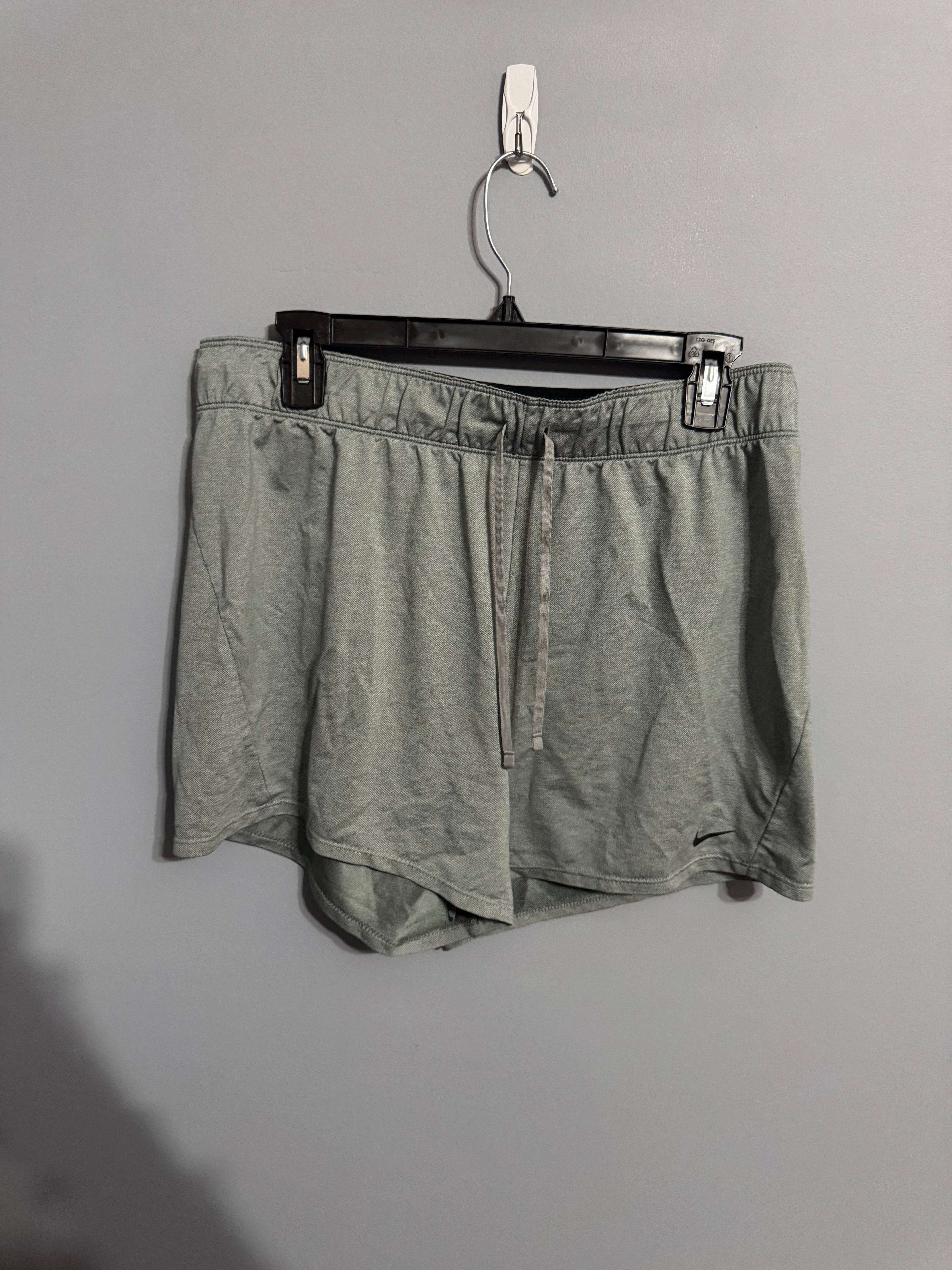 Nike Dri-Fit Athletic Shorts – Sage Gray (Size L)