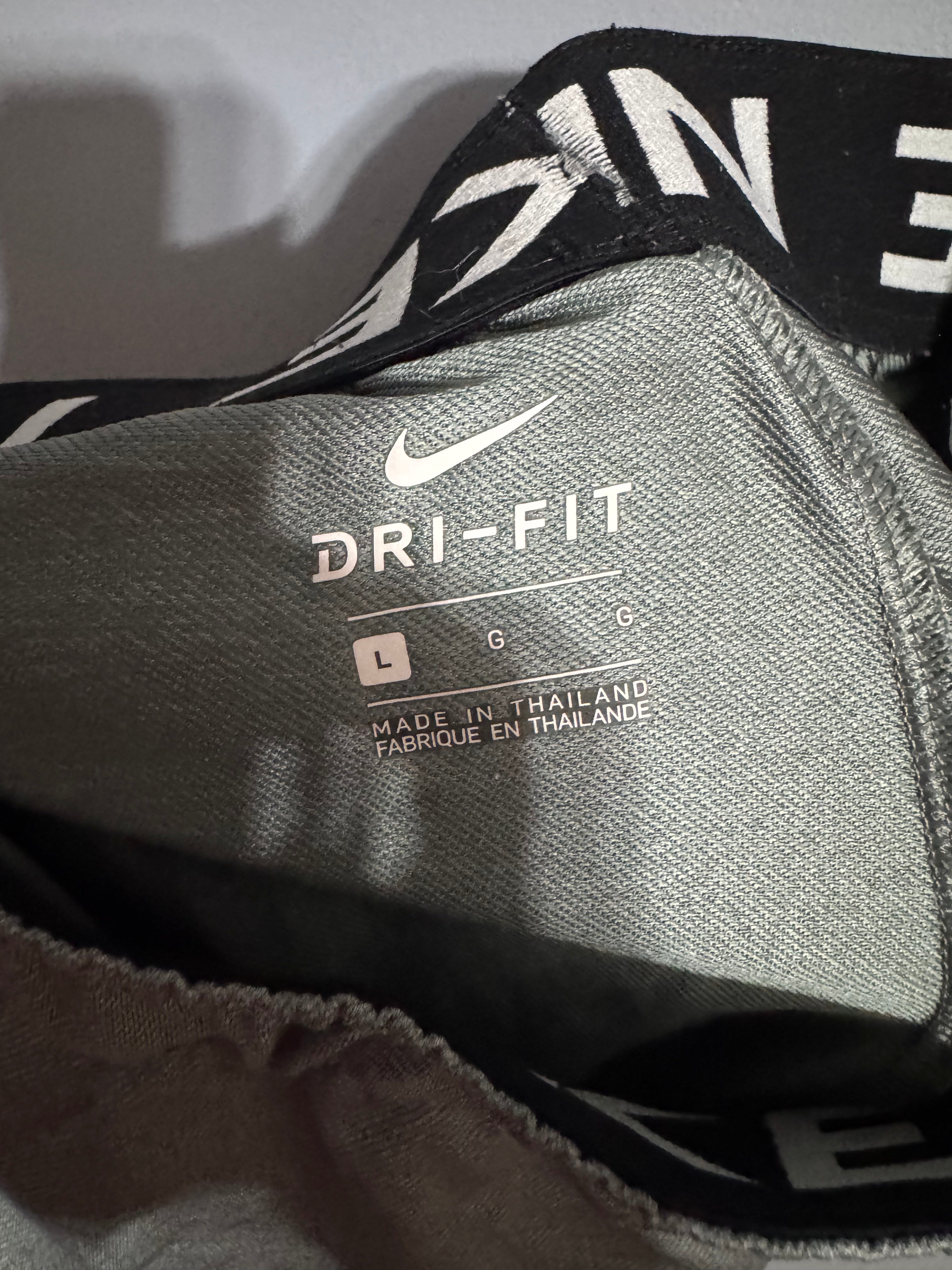 Nike Dri-Fit Athletic Shorts – Sage Gray (Size L)